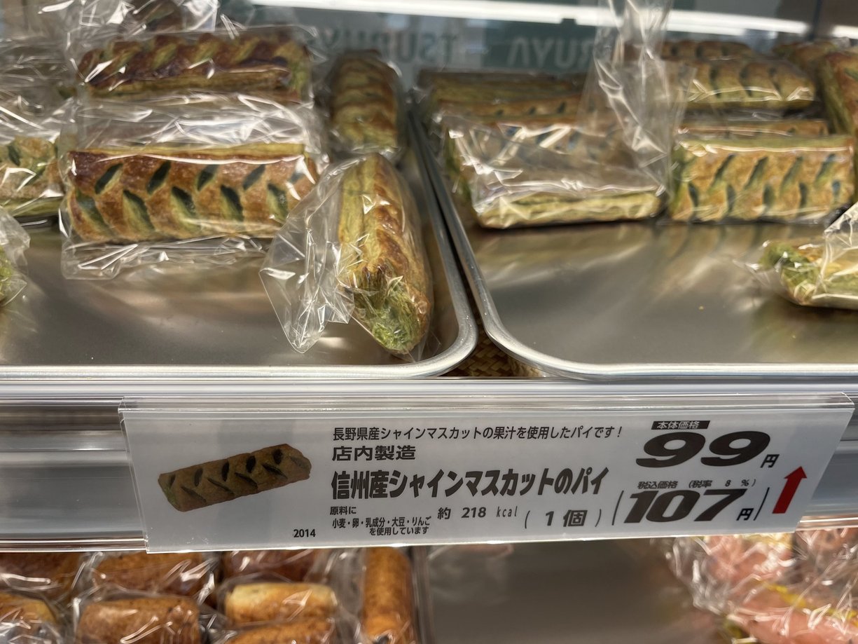 シャインマスカットのパイ